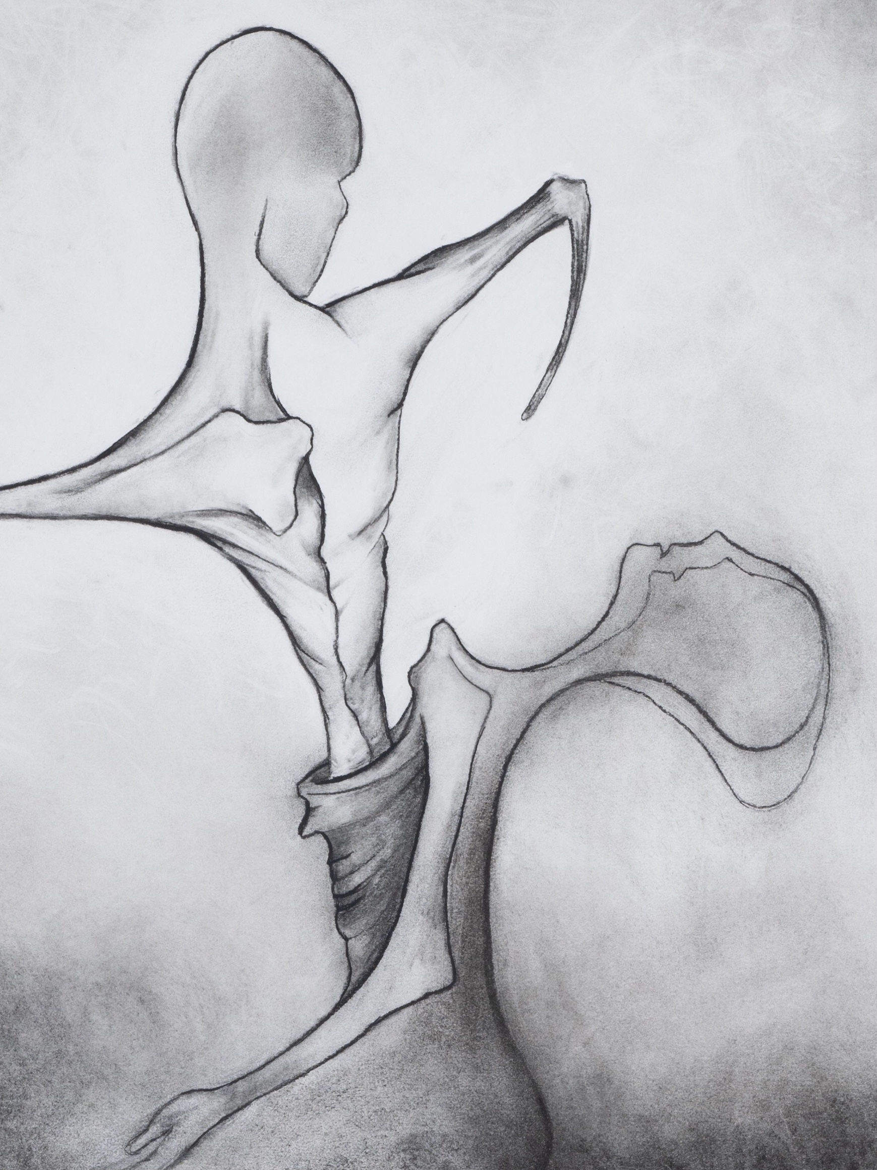 Rebirth (charcoal) - Print